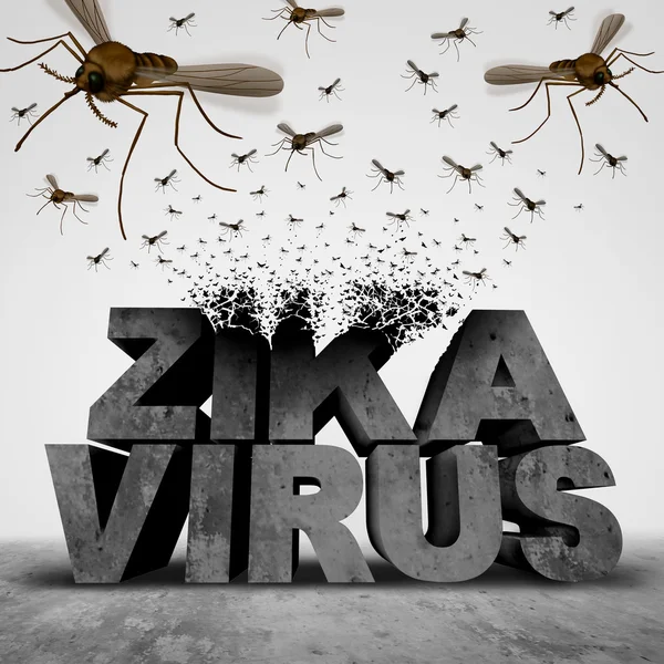 Concetto di pericolo virus Zika — Foto Stock