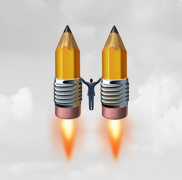 Zakelijke creatieve Rocket — Stockfoto