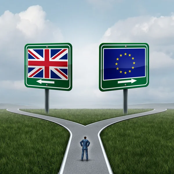 Besluit van de Europese Unie van Groot-Brittannië — Stockfoto