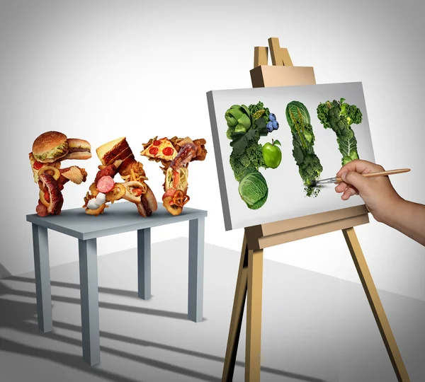 Op dieet zijn Focus symbool — Stockfoto