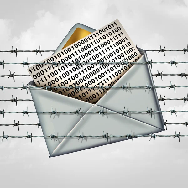 Koncepcja ochrony poczty e-mail — Zdjęcie stockowe