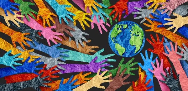 Diversidade Internacional Dia Terra Cultura Mundial Internacional Como Conceito Diversidade — Fotografia de Stock