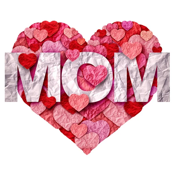 Mothers Day Greeting Celebration Love Mom Illustration Style — Stock Photo, Image