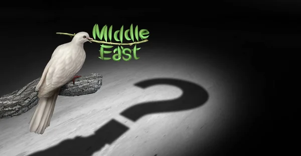 Cuestiones Paz Oriente Medio Concepto Incertidumbre Diplomática Del Golfo Persa — Foto de Stock