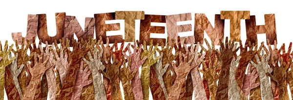Жовтень Або Червень Тен Відзначає Кінець Рабства Концепції Соціальної Справедливості — стокове фото