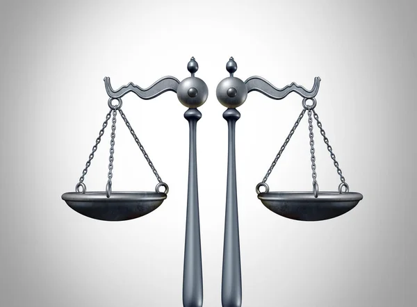 Parallel Justice Concept Legal Law System Victims Crime Two Equal — Stock Photo, Image