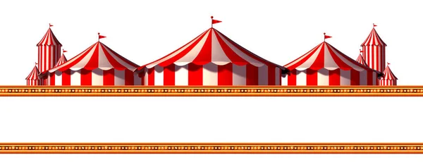 Circus Advertisement Background Blank Space Stage Tent Design Element Group — Stock Photo, Image