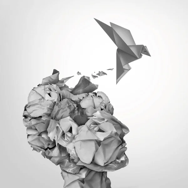 Deneme Yanılma Yoluyla Başarısızlığın Başarısı Başarılı Bir Düşüncesiyle Sonuçlandı Origami — Stok fotoğraf