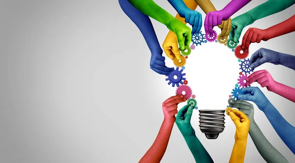 Business Team Diversity Soluzione Pensata Insieme Come Gruppo Eterogeneo Persone — Foto Stock