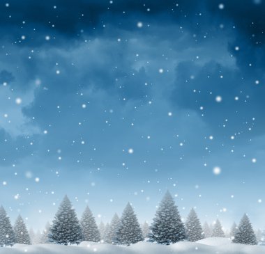 Winter Snow Background clipart