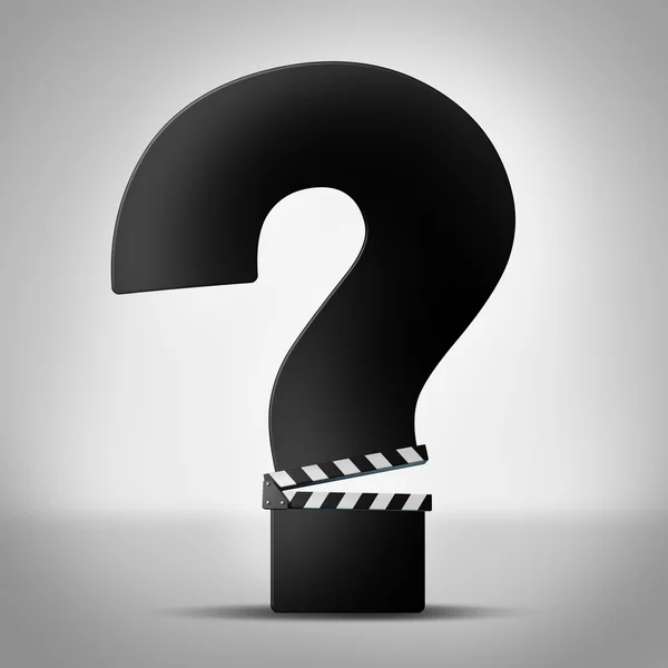 Movies Questions — Stock Photo, Image