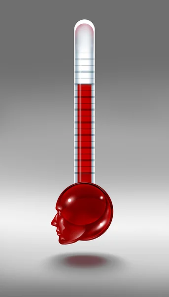 Human Fever Temperature — Stock Photo, Image