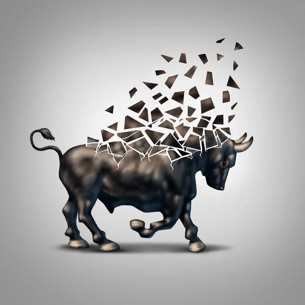Fragiler Bullenmarkt — Stockfoto