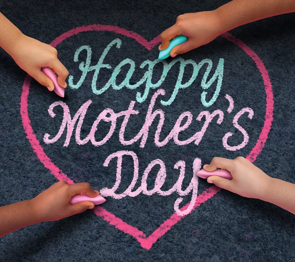 Happy Mothers Day kinderen — Stockfoto