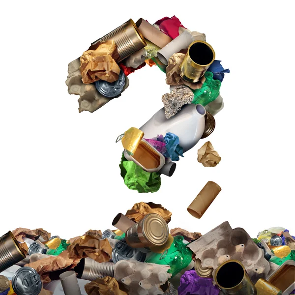 Reciclar la basura Pregunta — Foto de Stock
