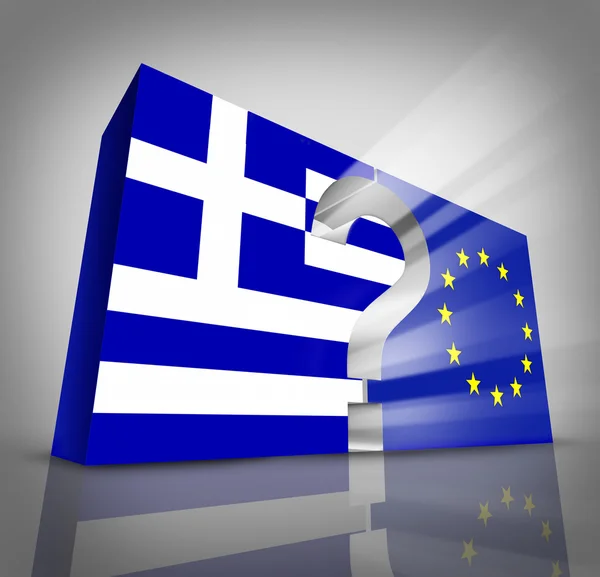 European Greece Question — Stock Photo, Image