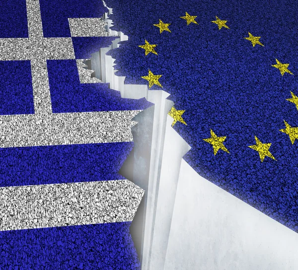 Grecia Europa Fallimento — Foto Stock