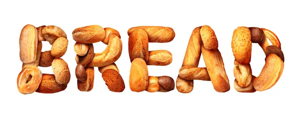 Bread Text — Stock Photo, Image