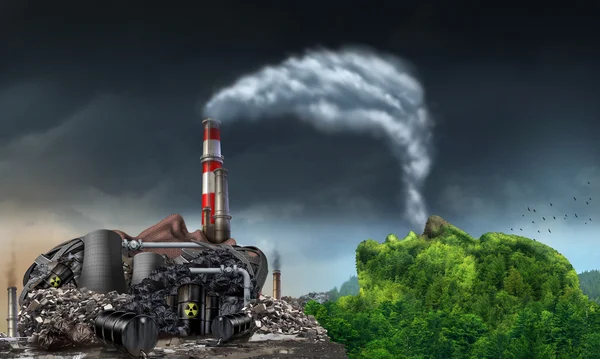 Industry Pollution — Stock Photo, Image