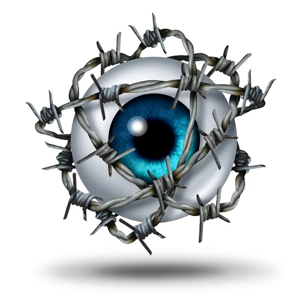 Eye Pain health symbol — Stock Photo, Image