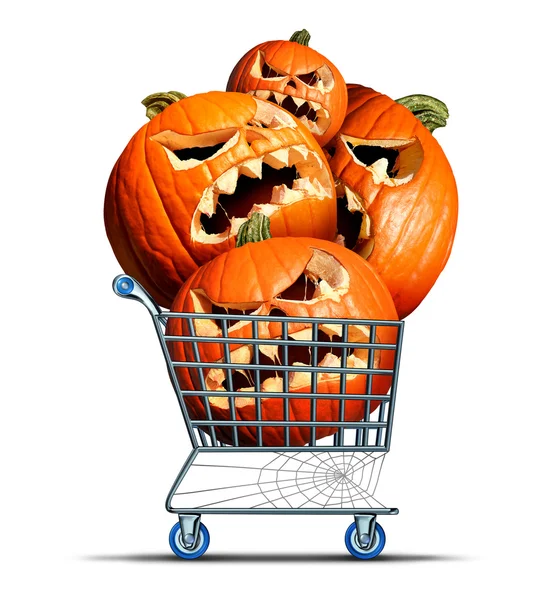 Halloween símbolo de compras — Foto de Stock