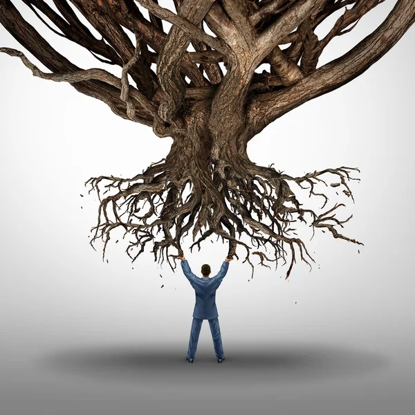 Uprooting And Power Concept — Stock Photo, Image