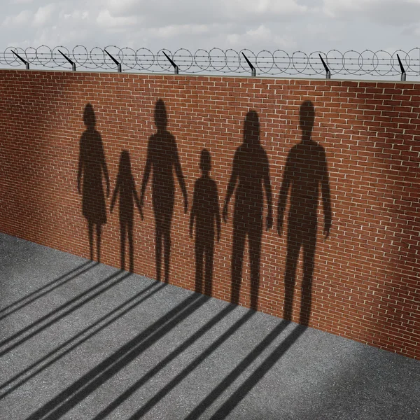 Immigration People On Border — Stock Photo, Image