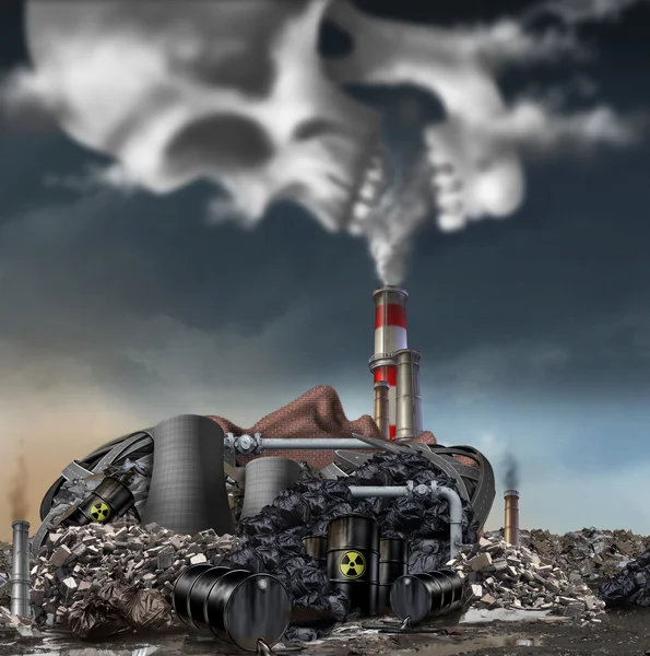 Toxic Smoke Concept — Stock Photo, Image