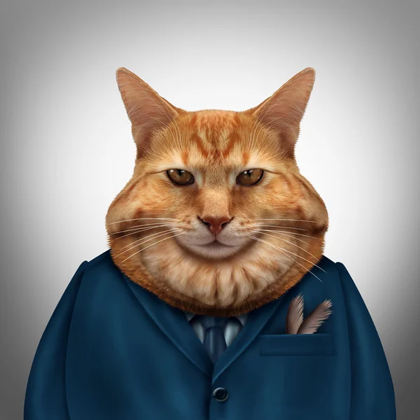 Business Fat Cat — Stock Photo, Image