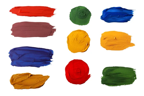 Acrylic Oil Hand Painting Matte Brush Stroke Blot Spot Shape — Φωτογραφία Αρχείου