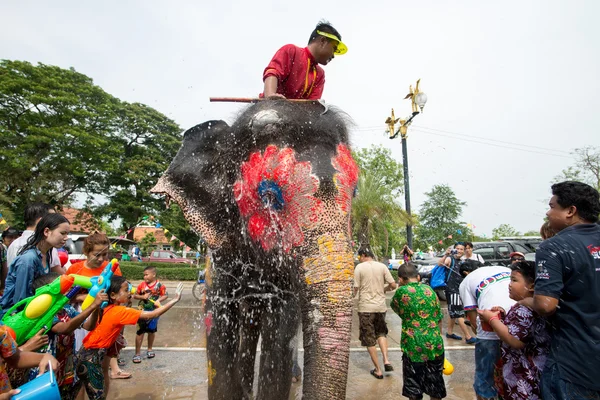 Songkran Festival in Ayuttaya — Stockfoto