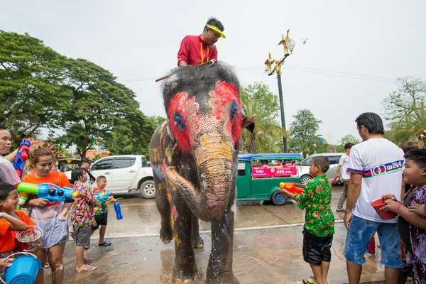 Songkran Festival in Ayuttaya — Stock Photo, Image