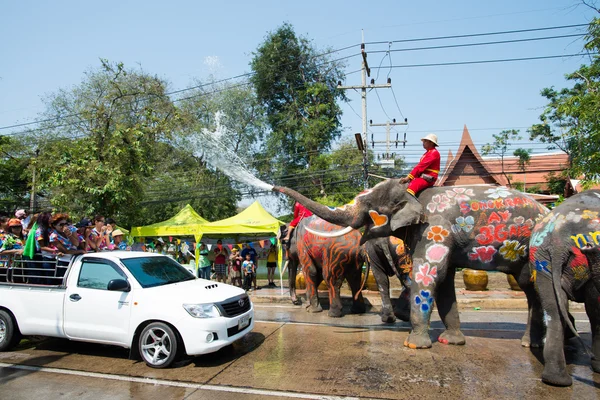 Festiwal Songkran w Ayuttaya — Zdjęcie stockowe