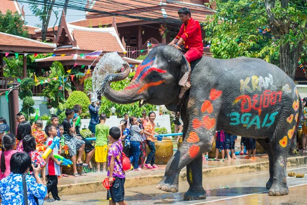 Festiwal Songkran w Ayuttaya — Zdjęcie stockowe