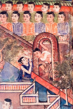 Wat Phra Singh, Chiang Mai, duvar boyama