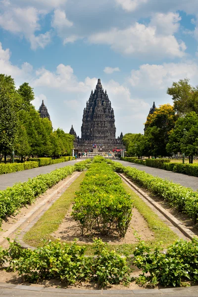 Hindu temple compound in Central Java — Stock Photo, Image