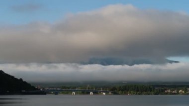 Mount Dağı 'nın hızlandırılmış videosu. Sabahleyin Fuji, Japonya