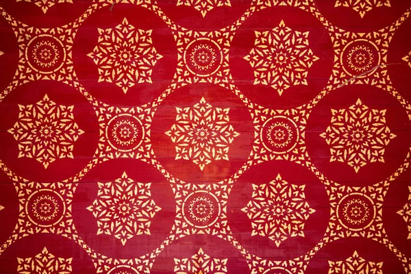 Temple Ceiling Printed Thai Style Pattern — Stock Photo, Image