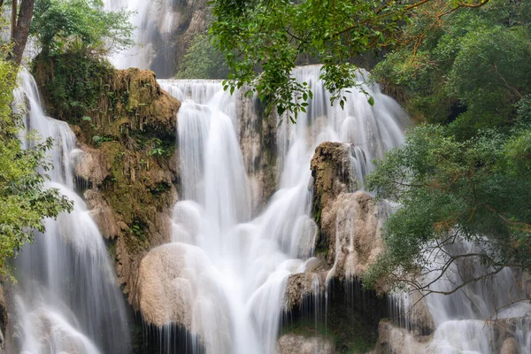 Kuang Waterfall Laos — Stock Photo, Image