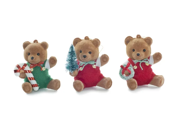 Kerstdecoratie van teddyberen — Stockfoto