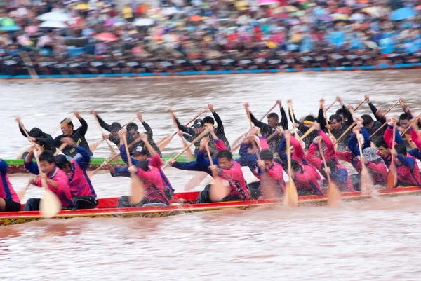 Boat racing in Pichit, Thailand — Stock Photo, Image