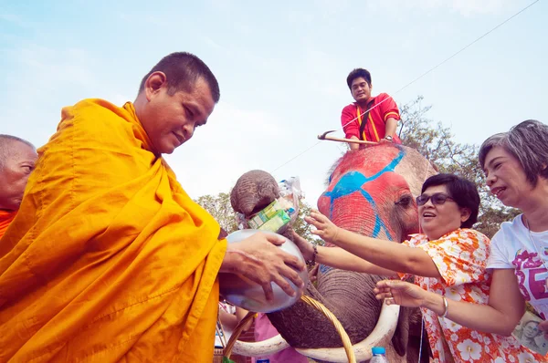 Фестиваль Сонгкран в Таїланді — стокове фото