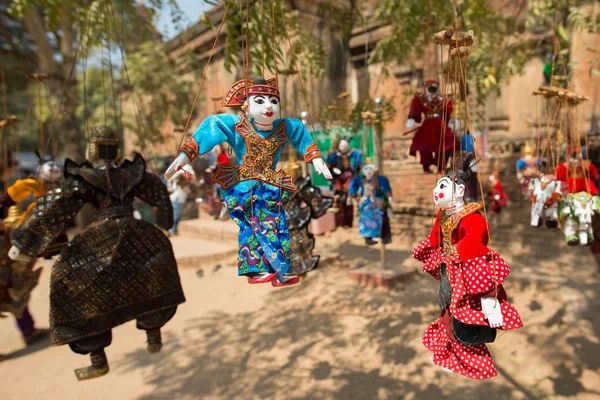 Myanmar tekenreeks marionet te koop — Stockfoto