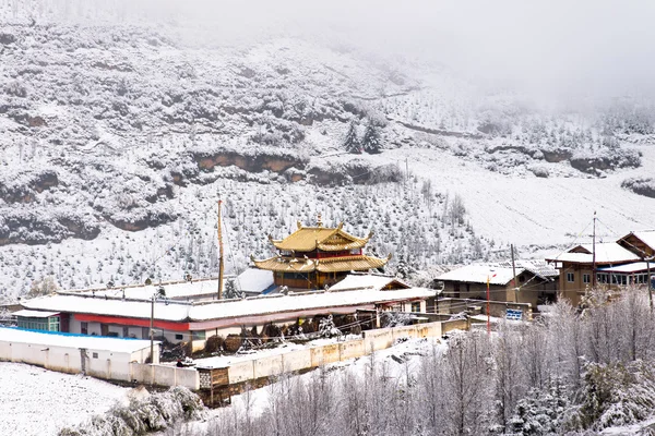 Snöigt landskap — Stockfoto