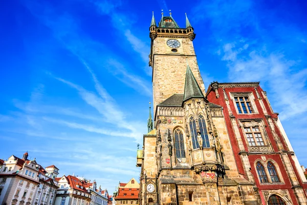 Prague Czech Republic Old Town Hall Built 1388 Gohtic Architecture — Stock Photo, Image