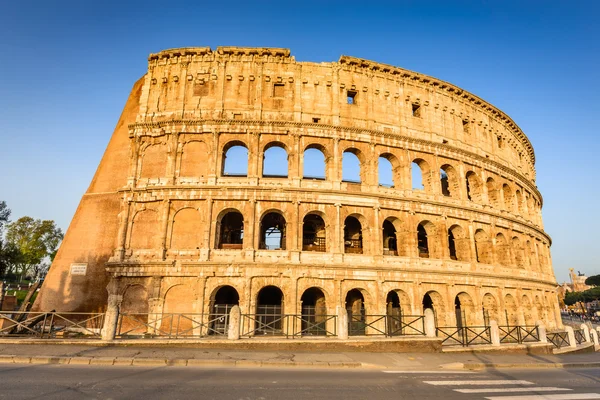 Rome Italy Colosseum Roma Italia Symbol Ancient City Amphitheatre Sunrise — Stock Photo, Image