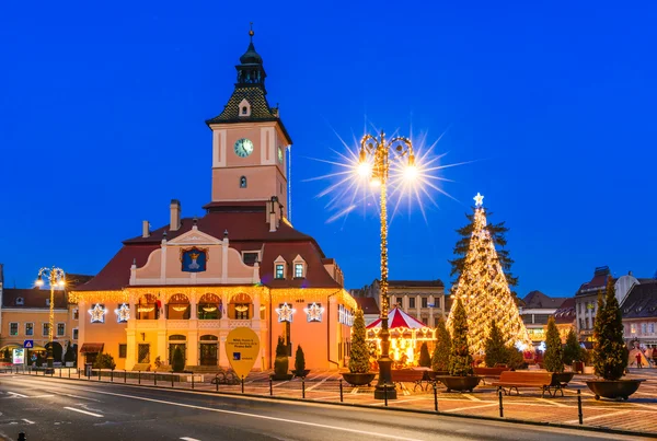 Kerstmarkt, Brasov, Roemenië — Stockfoto