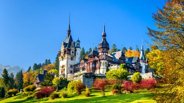 Peles Kalesi, Sinaia, Romanya — Stok fotoğraf