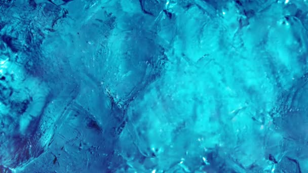 Синій Крижаний Фон Туманом Графічний Рух — стокове відео