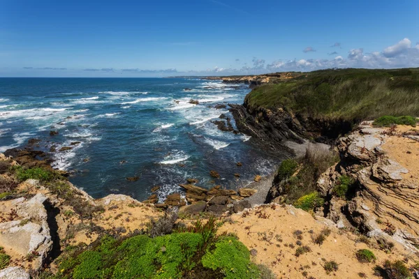 View of the Atlantic sea. Portugal. — Stok fotoğraf